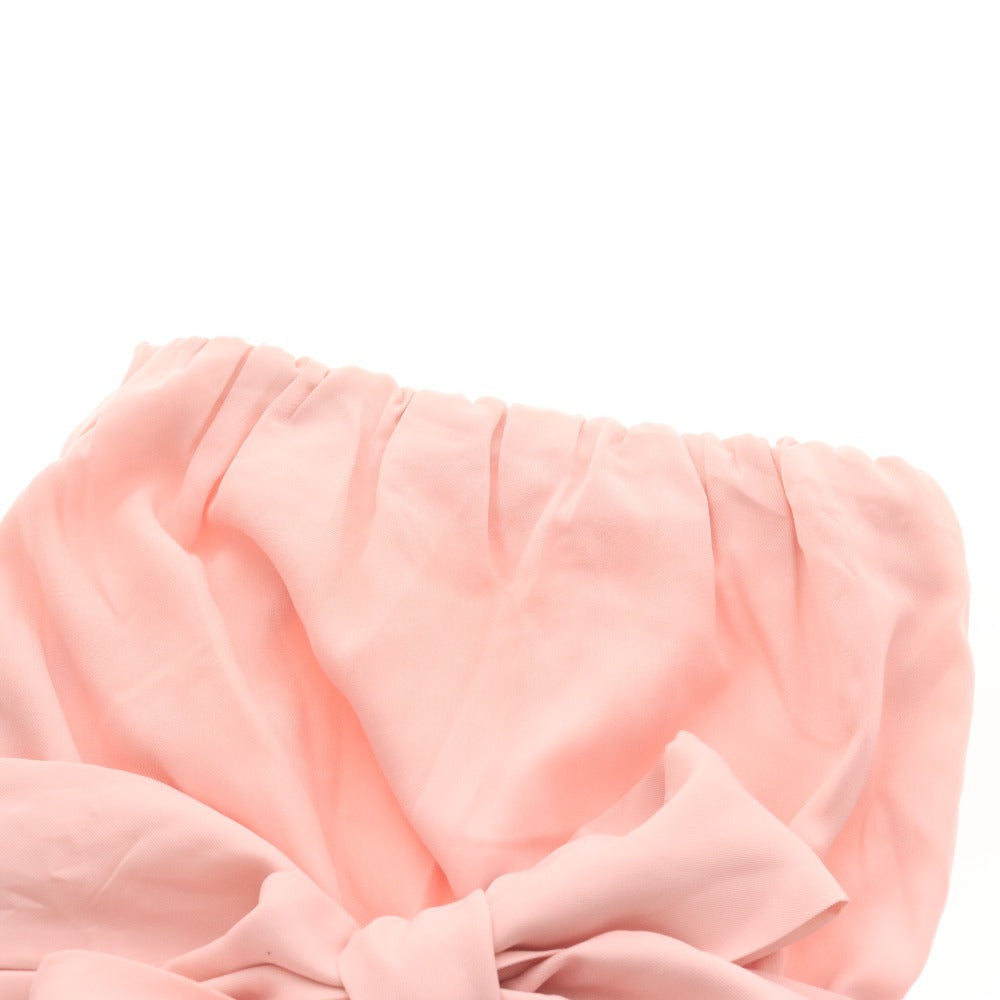 ■ エミリアウィズ ワンピース ノースリーブ トップス ボトムス かぎ針編み リボン レース レディース F ピンクベージュ