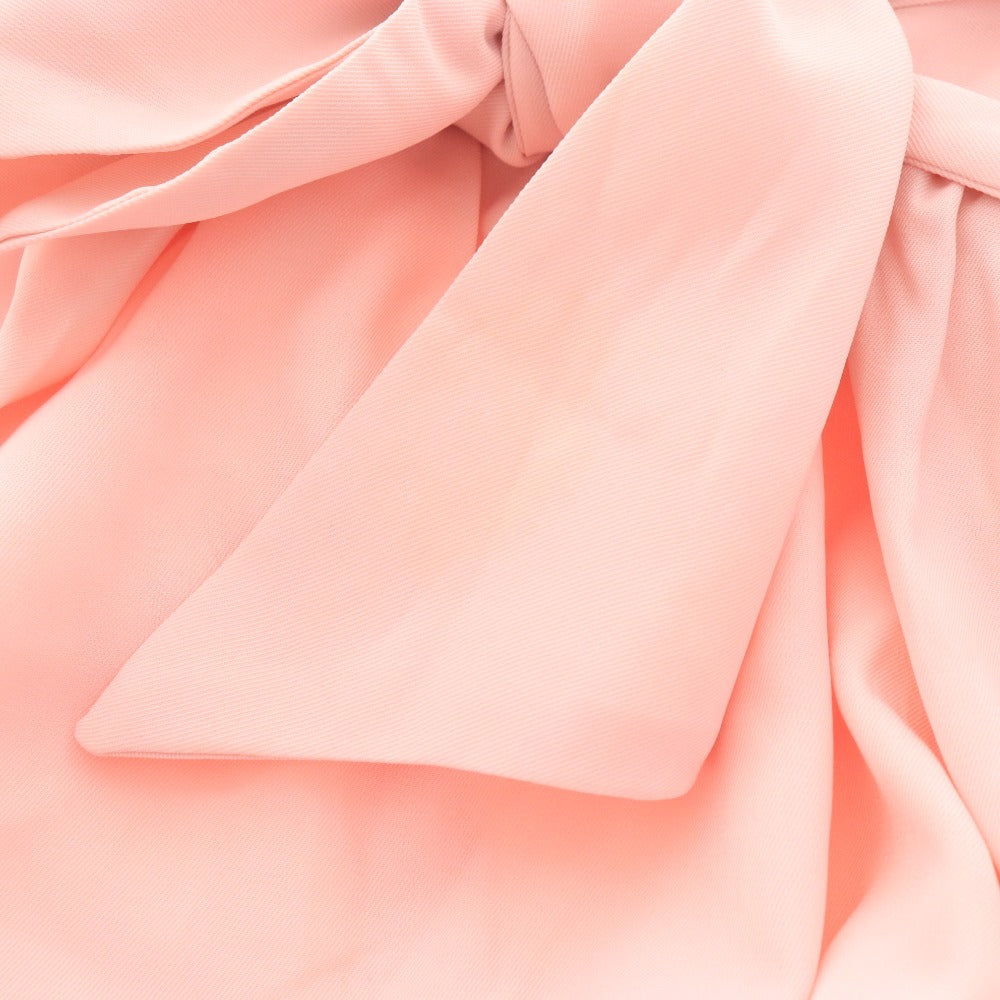 ■ エミリアウィズ ワンピース ノースリーブ トップス ボトムス かぎ針編み リボン レース レディース F ピンクベージュ