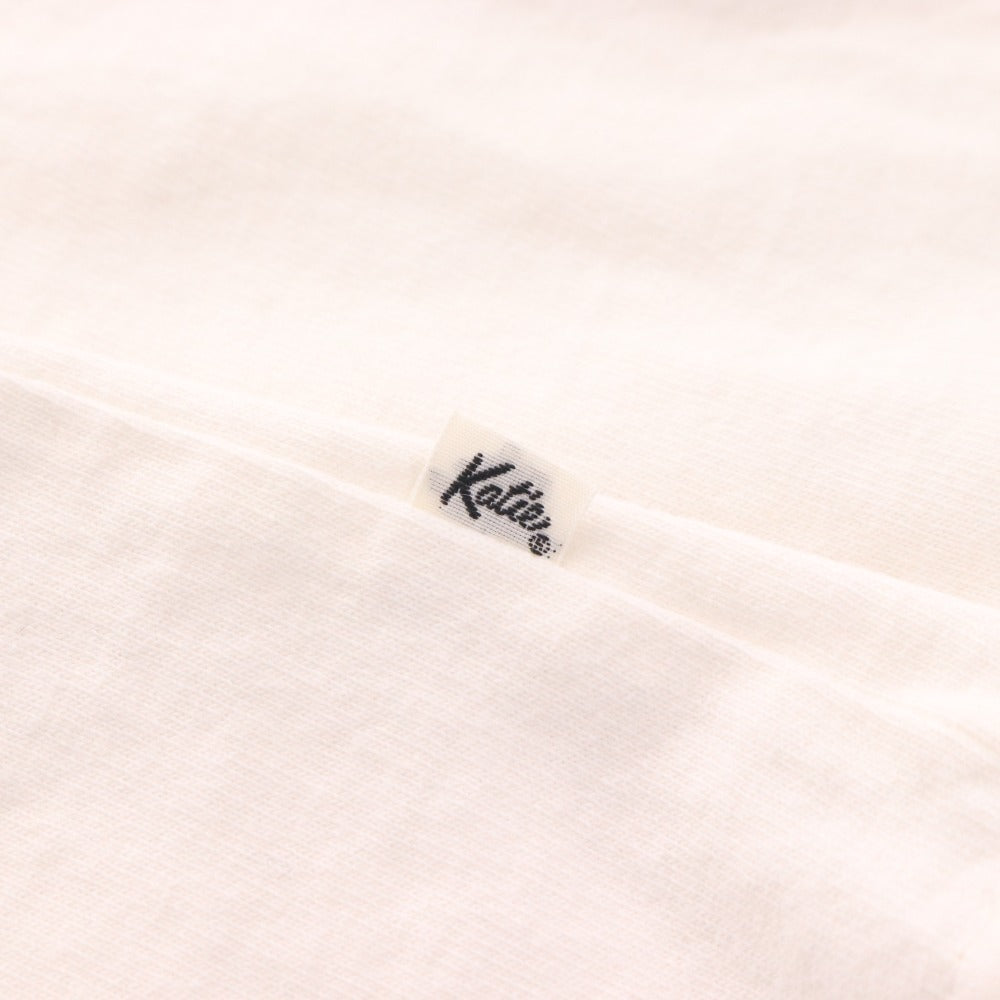 ■ Katie T-shirt, short sleeves, monotone rabbit print, women's, size S, white