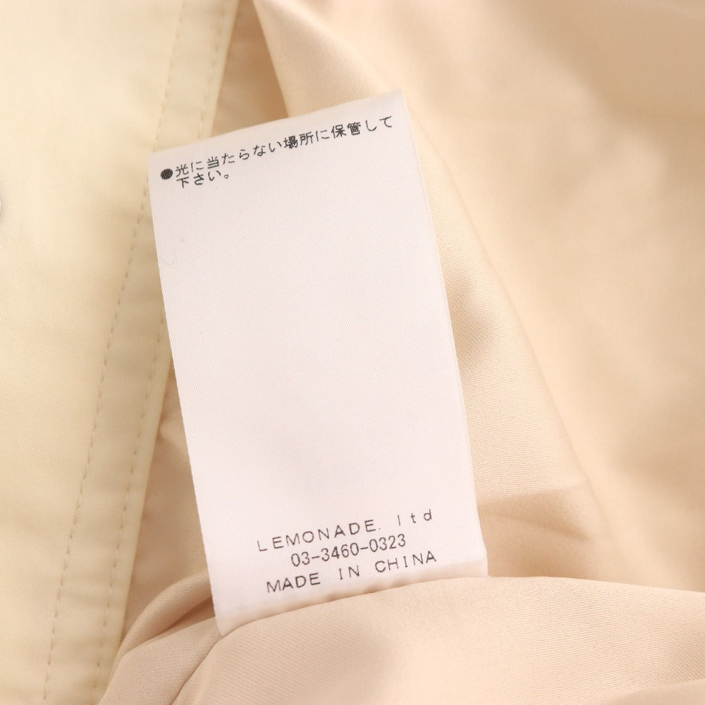 ■ Searoomlin Jacket, Long Sleeve Top, Gathered, Snap Buttons, Women's, Size F, Light Yellow