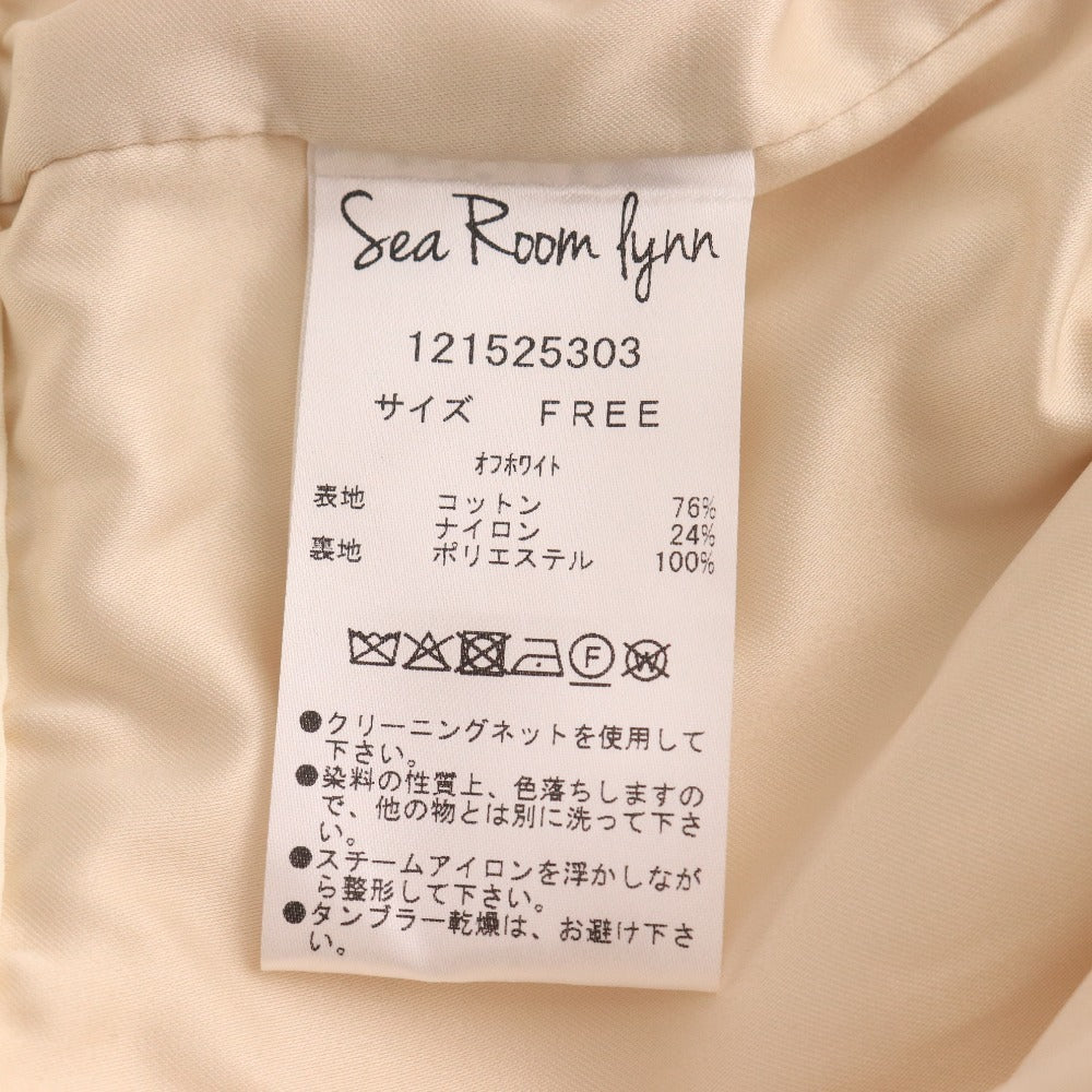 ■ Searoomlin Jacket, Long Sleeve Top, Gathered, Snap Buttons, Women's, Size F, Light Yellow
