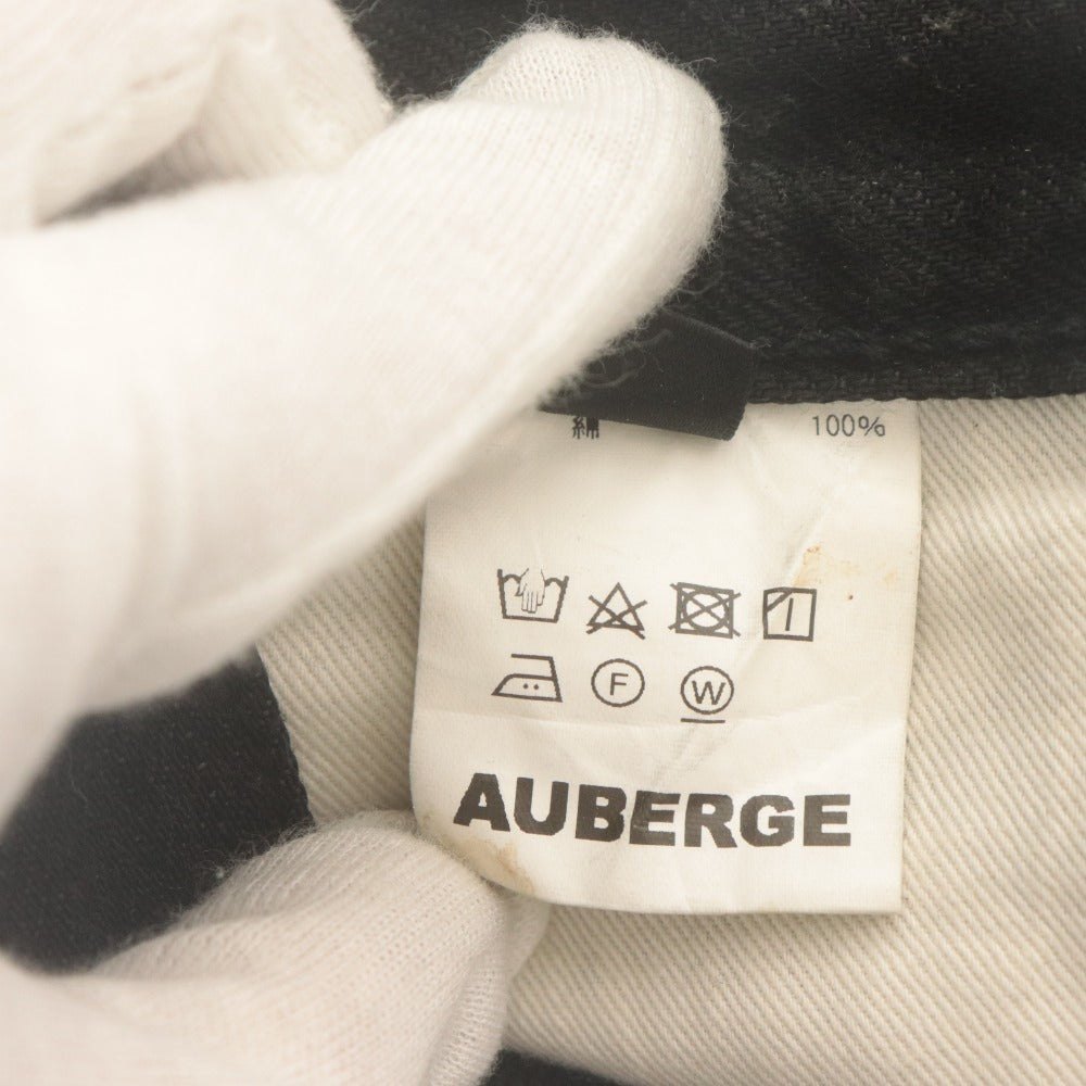 ■ オーベルジュ AJBERGE デニムパンツ ジーンズ ブラックデニム 日本製 メンズ 40(M相当）ブラック