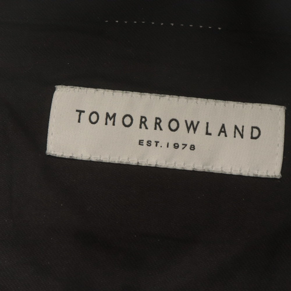 ■ トゥモローランド TOMORROWLAND パンツ ボトムス テーパード ウエストゴム 日本製 メンズS ブラック