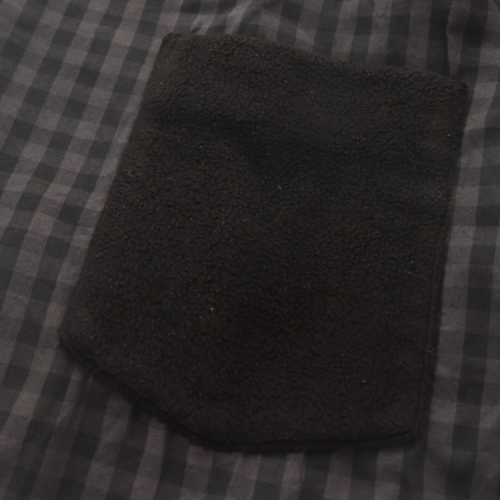■ ブラックコムデギャルソン BLACK COMME des GARCONS シャツ 長袖 トップス チェック 日本製 コットン 綿 メンズ L ダークグレー系