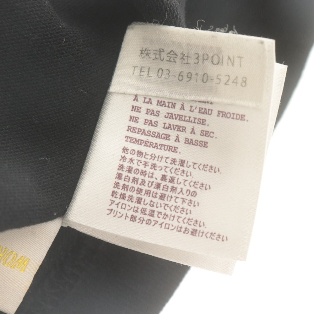 ■ グラフアンドウー GRAF&WU カットソー ロンT 長袖 トップス プリント ロゴ コットン メンズ XL ブラック系