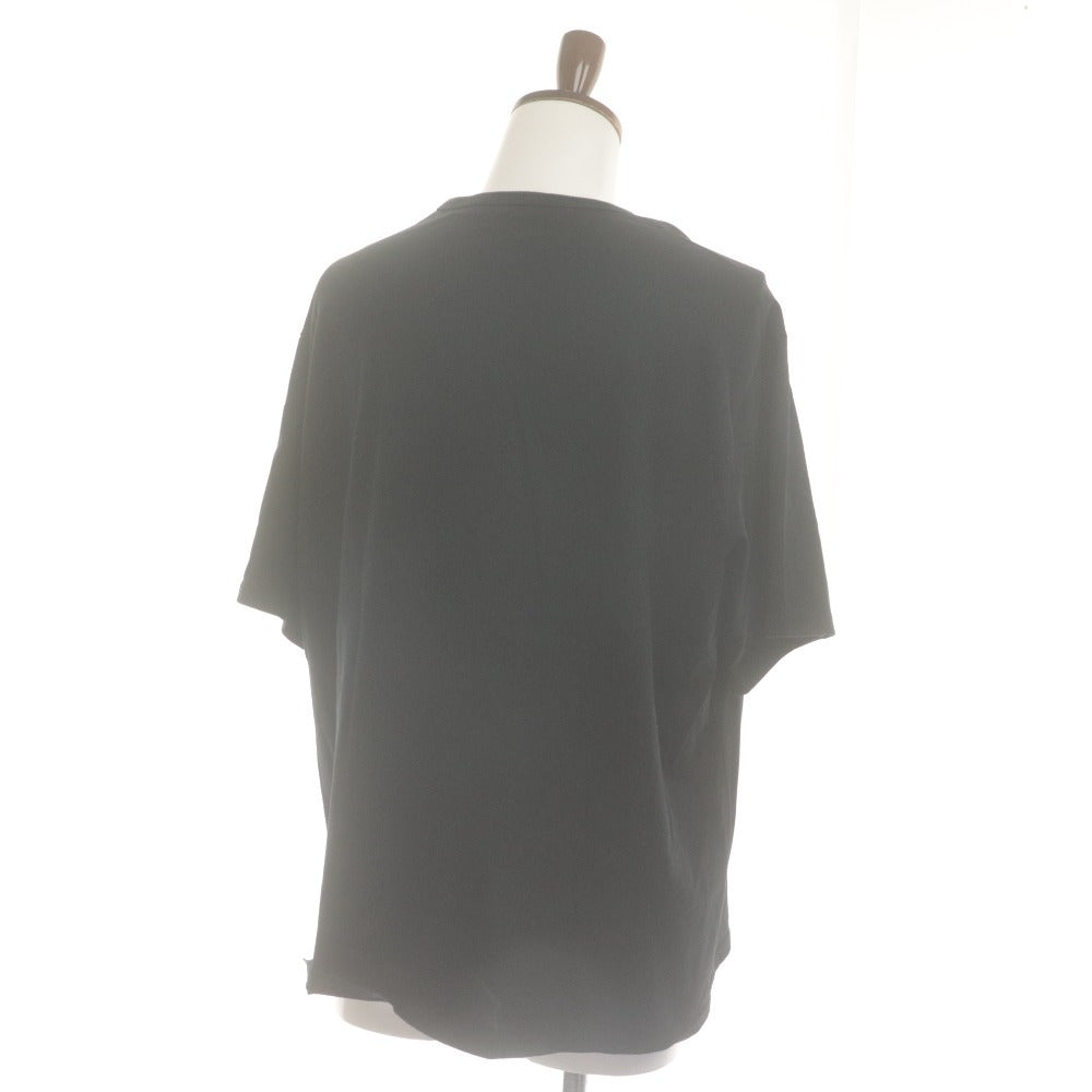 ■ ラッドミュージシャン LADMUSICIAN Tシャツ カットソー 半袖 トップス ゆったり 花柄 プリント 日本製 メンズ 42(s相当） ブラック系