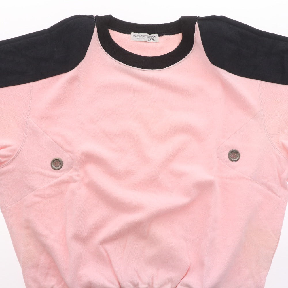■ Mazdaspeed JUN Sweatshirt Long Sleeve Top Plain Crew Neck Women Pink Black Unused