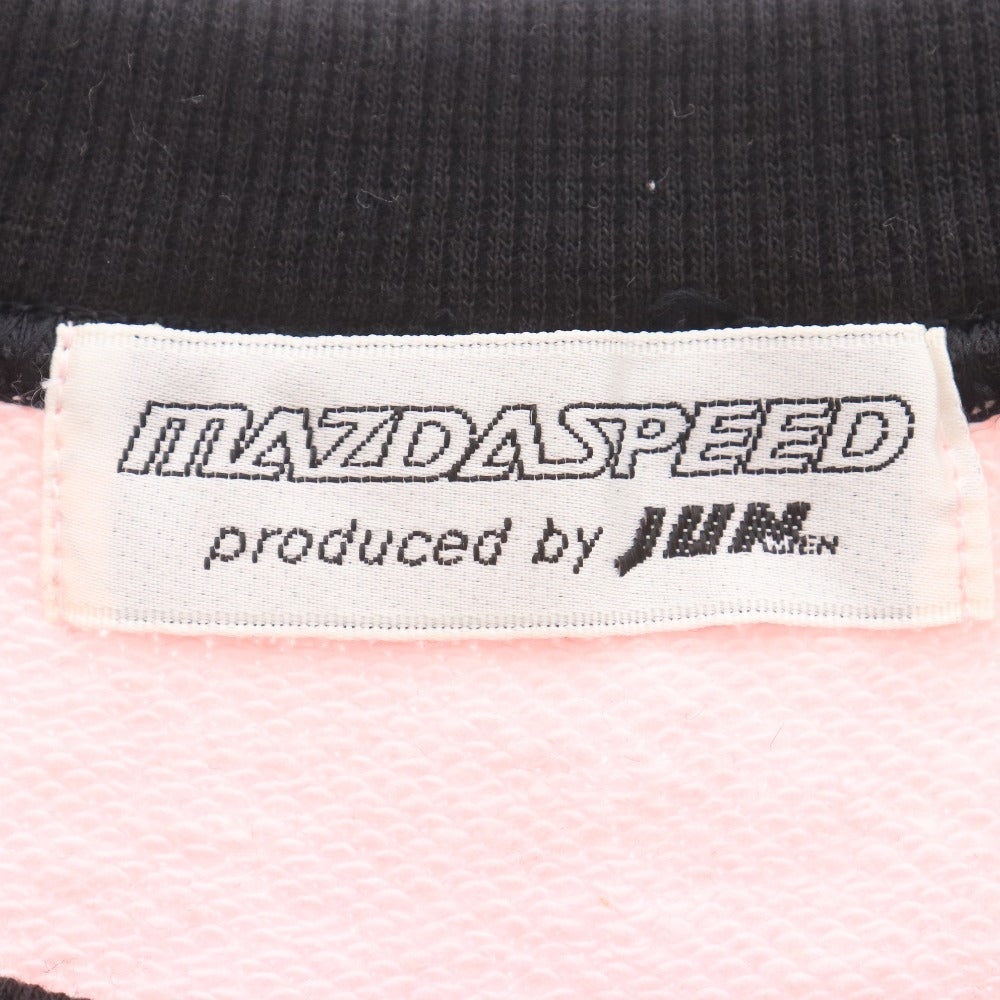 ■ Mazdaspeed JUN Sweatshirt Long Sleeve Top Plain Crew Neck Women Pink Black Unused