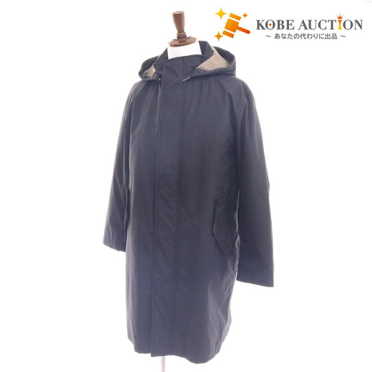 ■ アレグリ コート ジャケット アウター ロング シンプル ライナー付き フード付き メンズ 46 M ブラック
