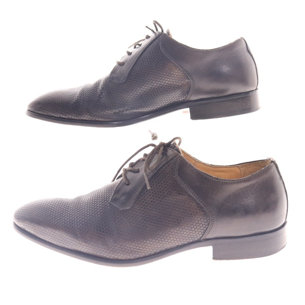■ MaurizioB マウリツィオ ビジネスシューズ レザーシューズ 革靴 イタリア製 メンズ 40 25.0cm相当ブラック