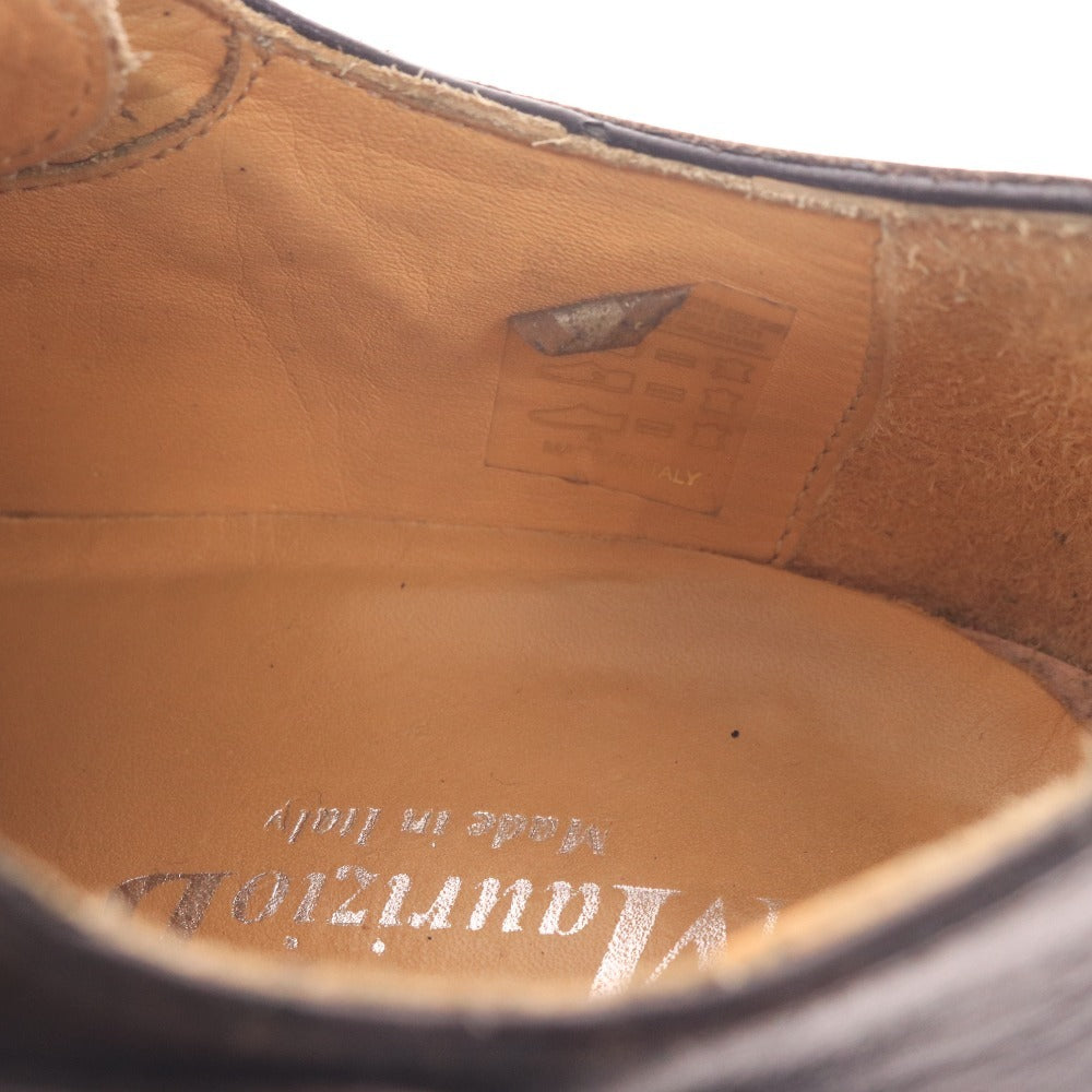 ■ MaurizioB マウリツィオ ビジネスシューズ レザーシューズ 革靴 イタリア製 メンズ 40 25.0cm相当ブラック