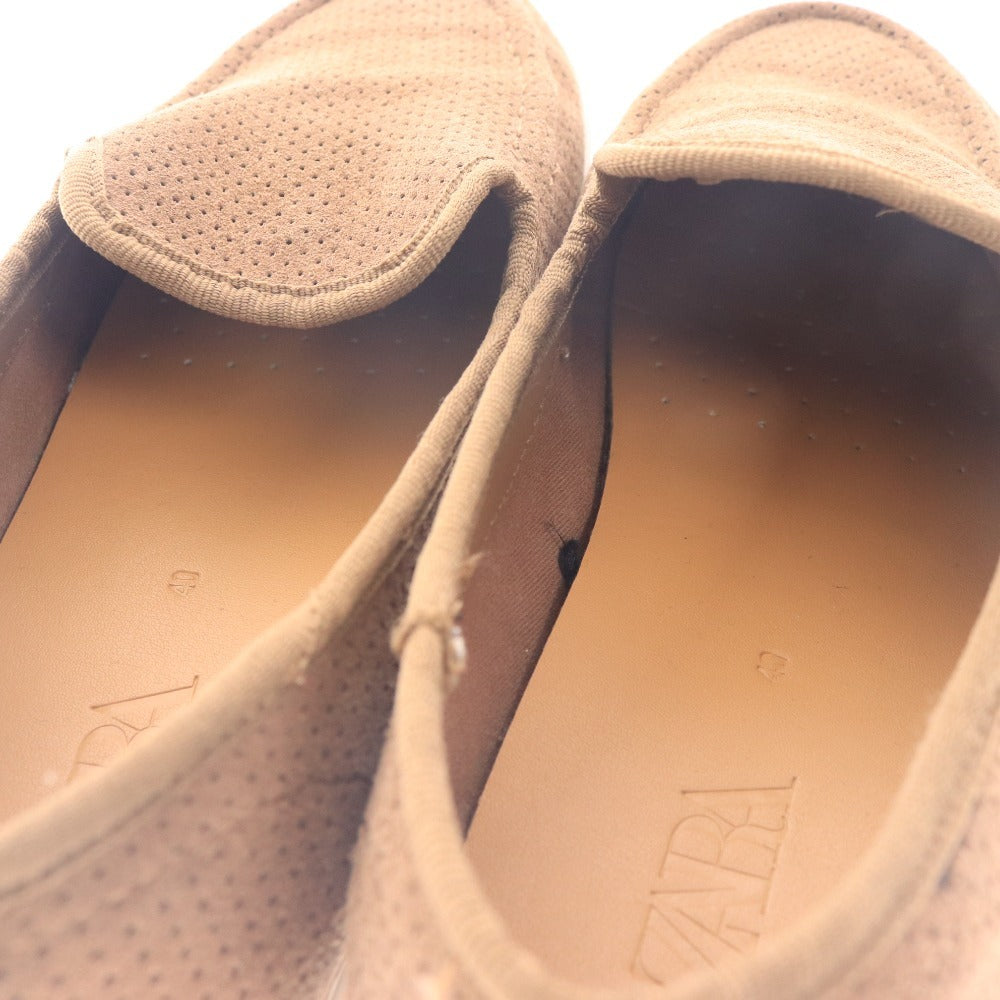 ■ ZARA ザラ スニーカー シューズ 2650/920/102 640 スリッポン 靴 メンズ 40 25.0cm相当 ライトブラウン