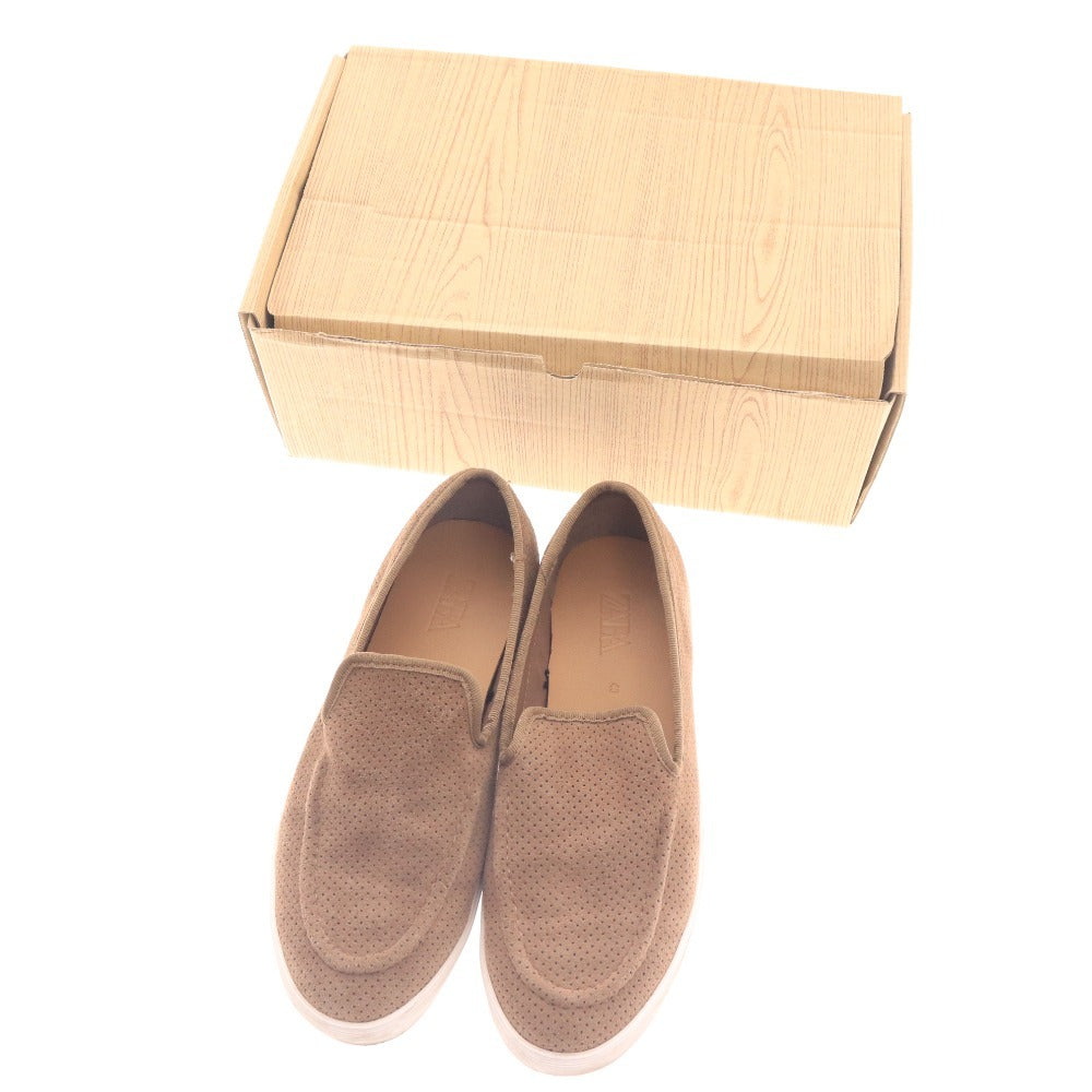 ■ ZARA ザラ スニーカー シューズ 2650/920/102 640 スリッポン 靴 メンズ 40 25.0cm相当 ライトブラウン
