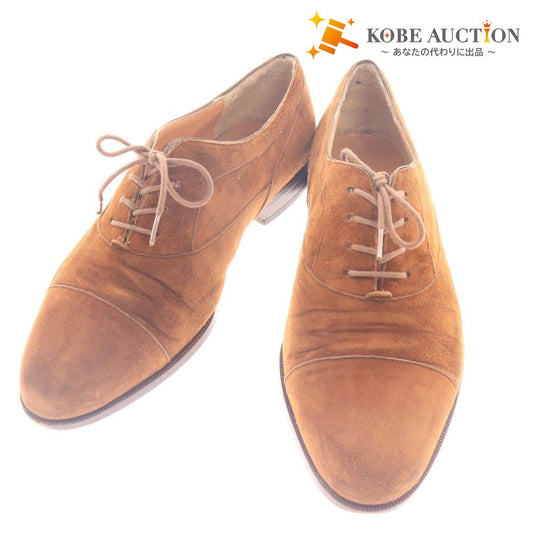 ■ ROSSETTI CLASSE ロセッティクラッセ ビジネス ドレスシューズ スエード 靴 ストレートチップ メンズ 25.5 ブラウン 付属品付き