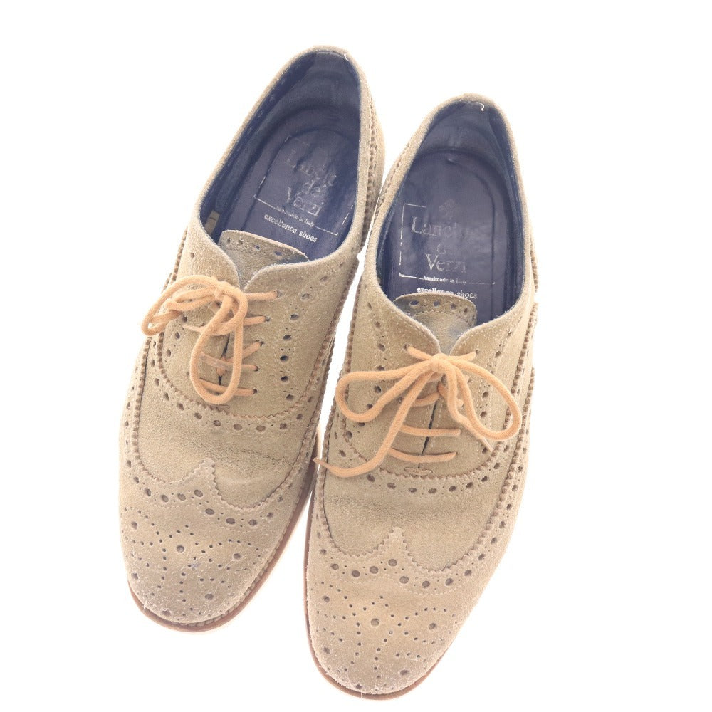 ■ Lanciotti de' Verzi ランチョッティ デ ヴェルジ スニーカー 3001 スエード 革靴 イタリア製 メンズ 6 26.0cm相当 カーキグレー
