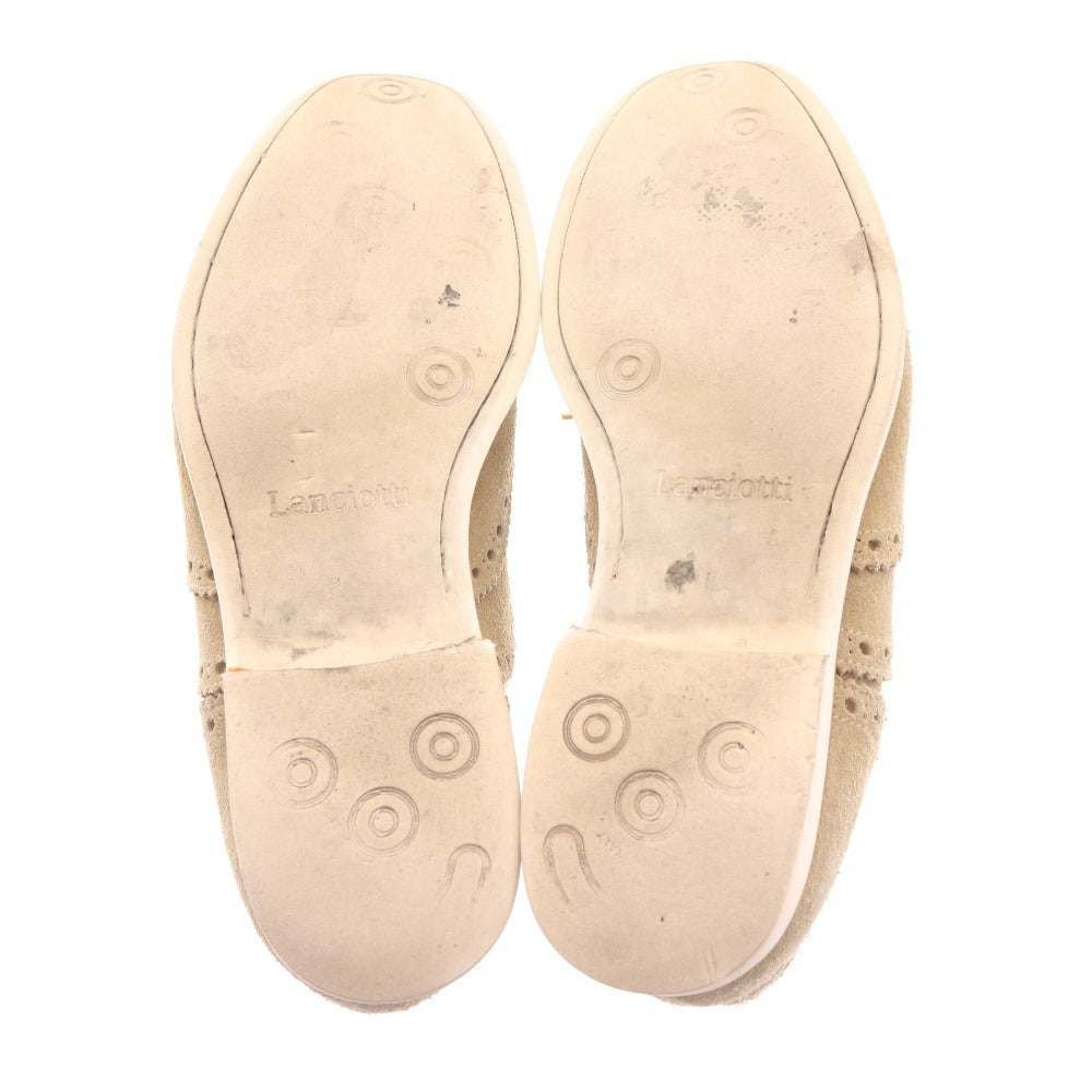 ■ Lanciotti de' Verzi ランチョッティ デ ヴェルジ スニーカー 3001 スエード 革靴 イタリア製 メンズ 6 26.0cm相当 カーキグレー