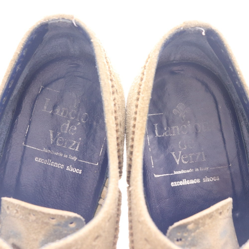 ■ Lanciotti de' Verzi ランチョッティ デ ヴェルジ スニーカー 3001 スエード 革靴 イタリア製 メンズ 6 26.0cm相当 カーキグレー