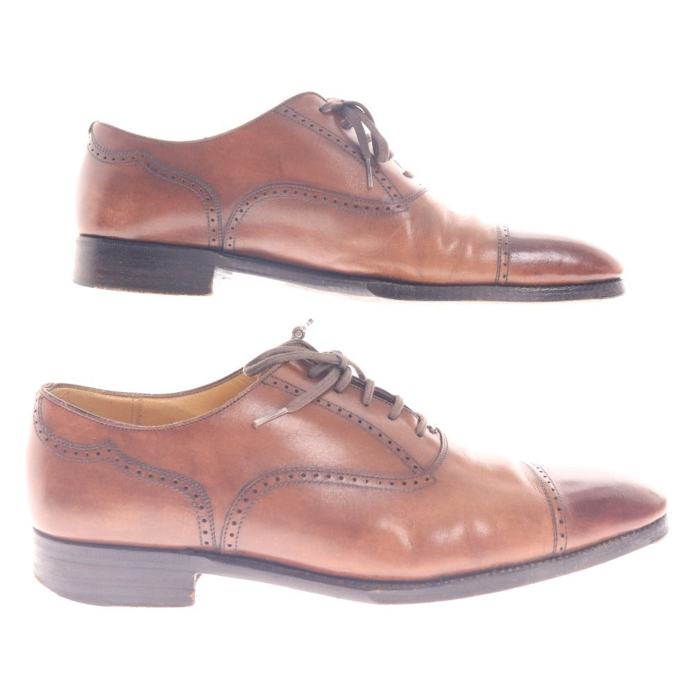 ■ Soffice&Solid ソフィスアンドソリッド ドレスシューズ S 501 レザー 革靴 ストレートチップ 日本製 メンズ 7 1/2 25.5cm相当 ブラウン