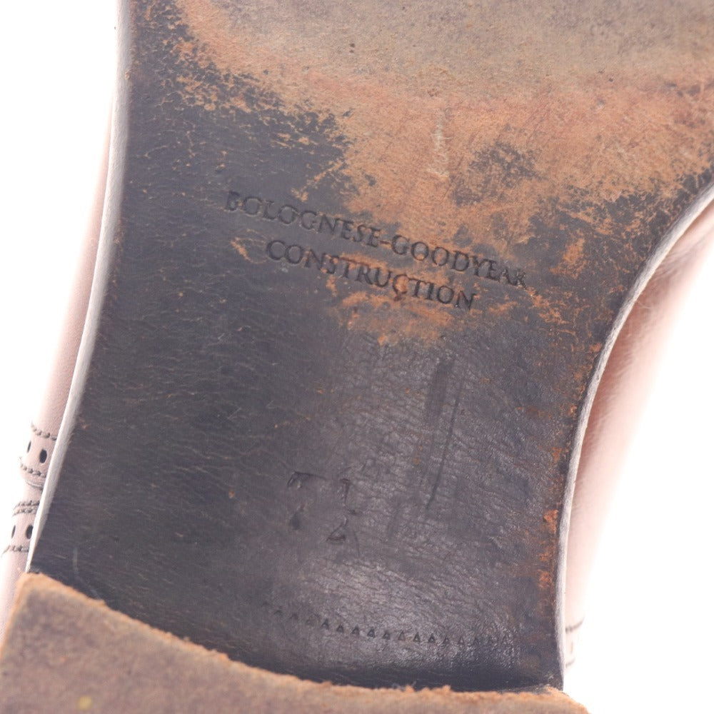 ■ Soffice&Solid ソフィスアンドソリッド ドレスシューズ S 501 レザー 革靴 ストレートチップ 日本製 メンズ 7 1/2 25.5cm相当 ブラウン