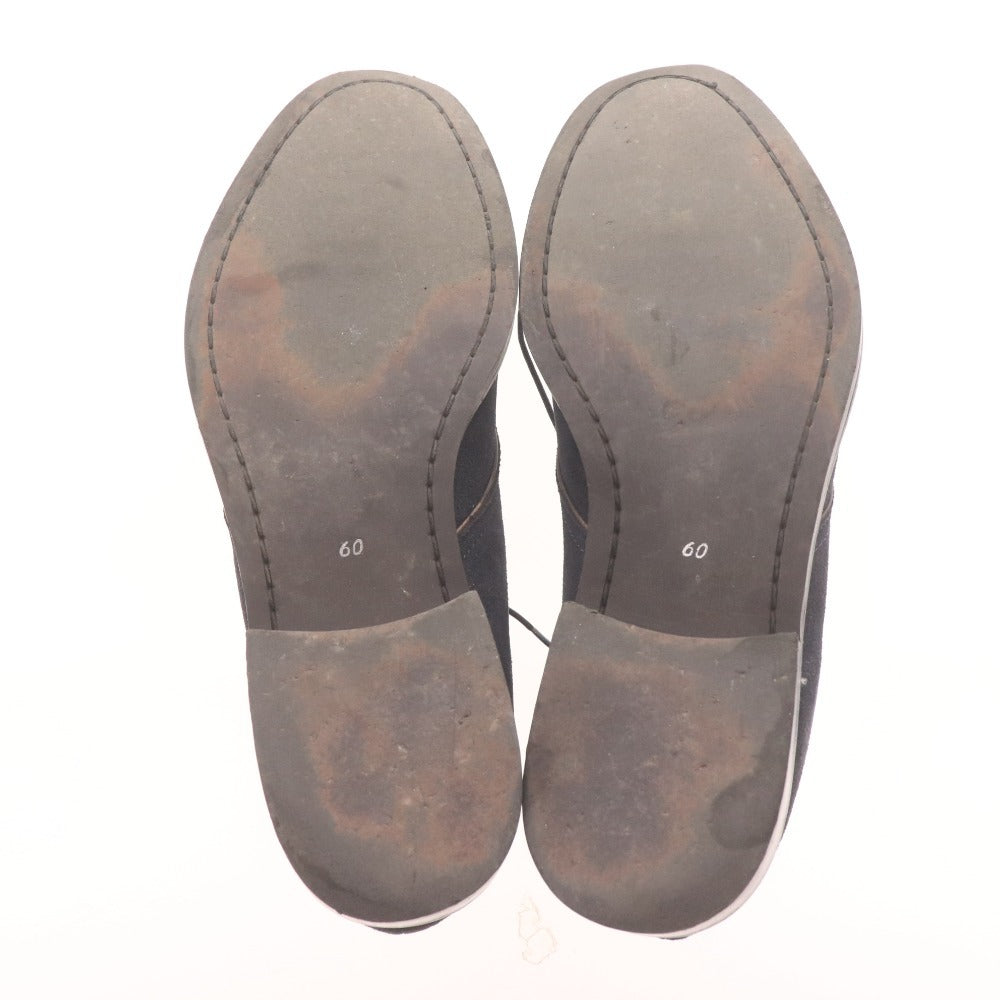 ■ タケオキクチ チャッカブーツ 靴 ハイカット スエード メンズ 60（26.0cm相当） ネイビー 箱付き