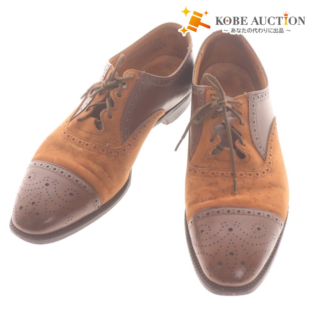 ■ バーニーズニューヨーク レースアップシューズ 靴 ビジネスシューズ スエード メンズ 8E（24.5-25.0cm相当）ブラウン