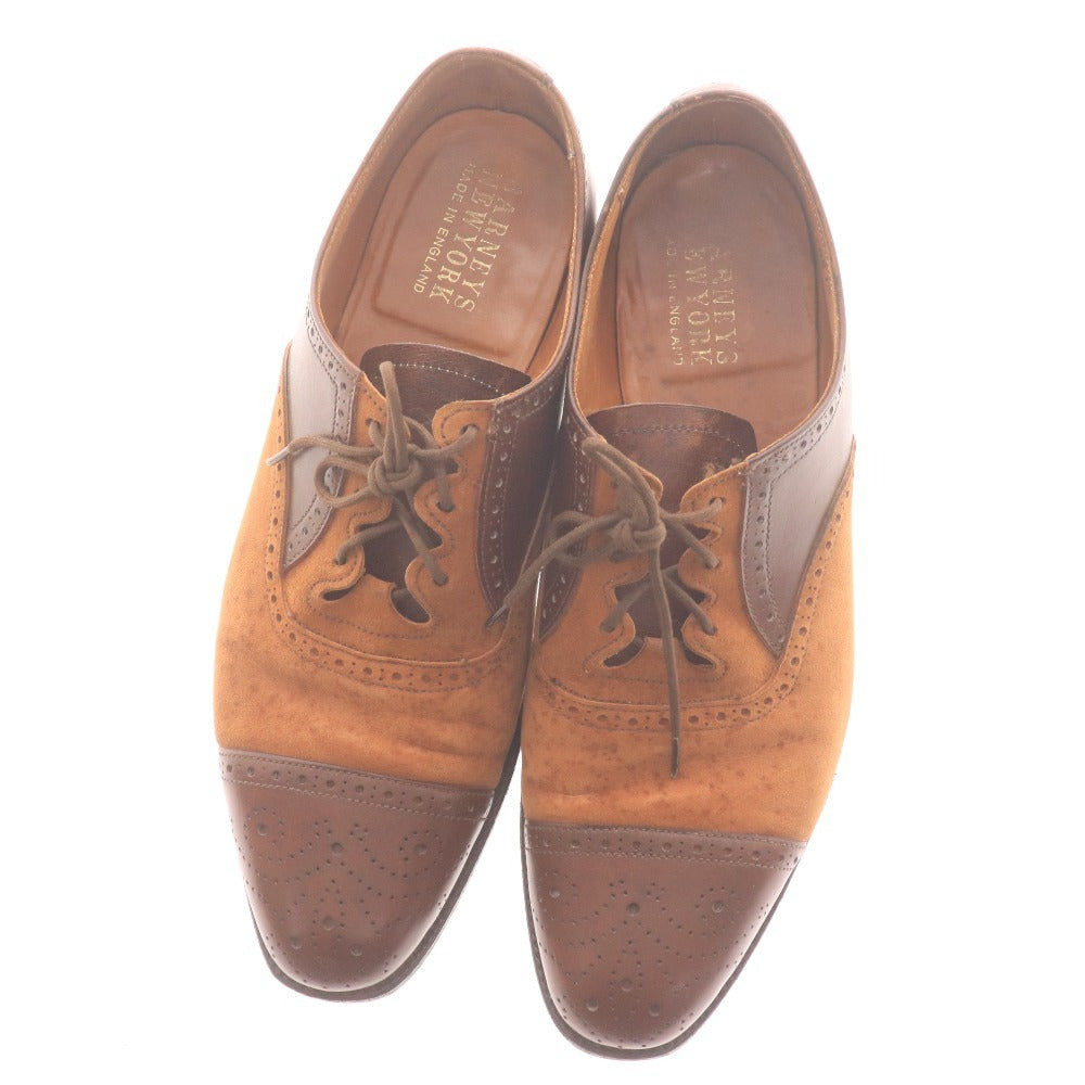 ■ バーニーズニューヨーク レースアップシューズ 靴 ビジネスシューズ スエード メンズ 8E（24.5-25.0cm相当）ブラウン