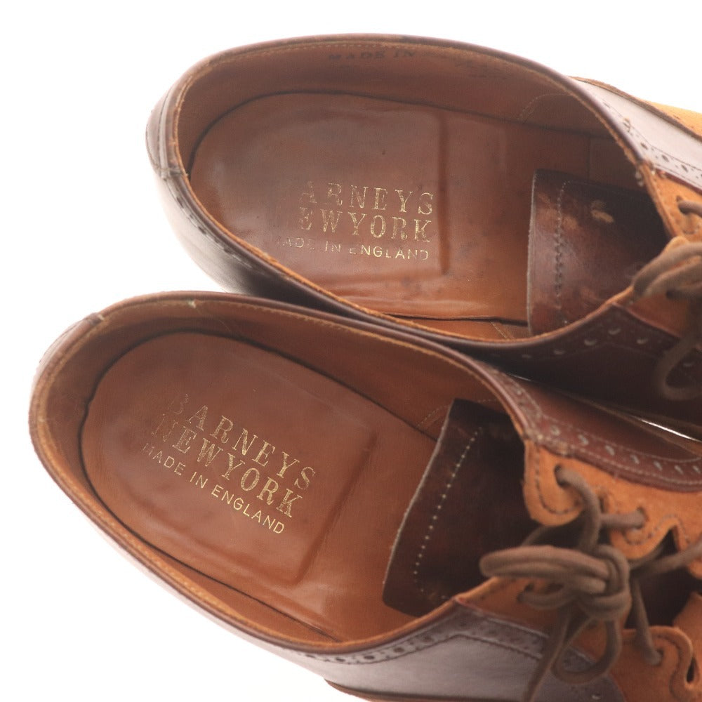 ■ バーニーズニューヨーク レースアップシューズ 靴 ビジネスシューズ スエード メンズ 8E（24.5-25.0cm相当）ブラウン