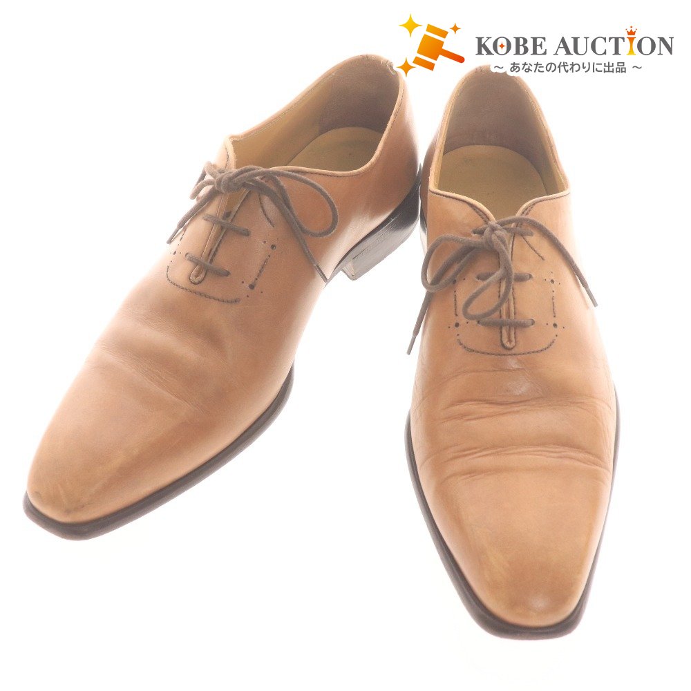 ■ インテレッサ レースアップシューズ 靴 ビジネスシューズ メンズ 6 1/2 （25cm相当）キャメル ライトブラウン系