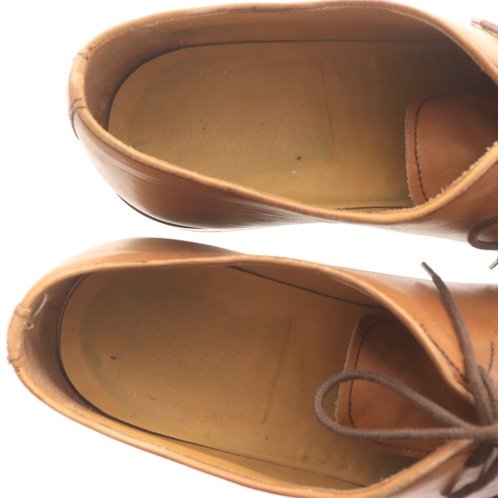 ■ インテレッサ レースアップシューズ 靴 ビジネスシューズ メンズ 6 1/2 （25cm相当）キャメル ライトブラウン系