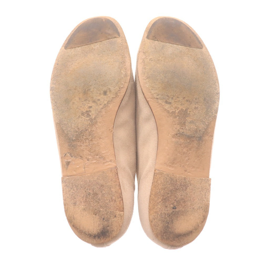 ■ ソロヴィエール フラットシューズ 靴 スエード メンズ 40（25.5-26cm相当）ベージュ 付属品付き