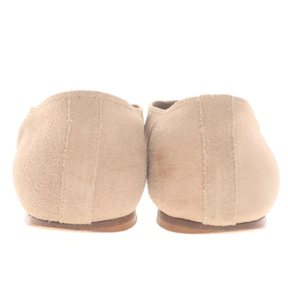 ■ ソロヴィエール フラットシューズ 靴 スエード メンズ 40（25.5-26cm相当）ベージュ 付属品付き