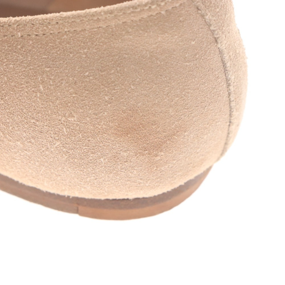 ■ ソロヴィエール フラットシューズ 靴 スエード メンズ 40（25.5-26cm相当）ベージュ 付属品付き