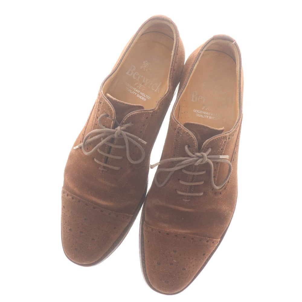 ■ バーウィック レースアップシューズ 靴 ドレスシューズ スエード メンズ 7 1/2（26.0-26.5cm相当）ブラウン