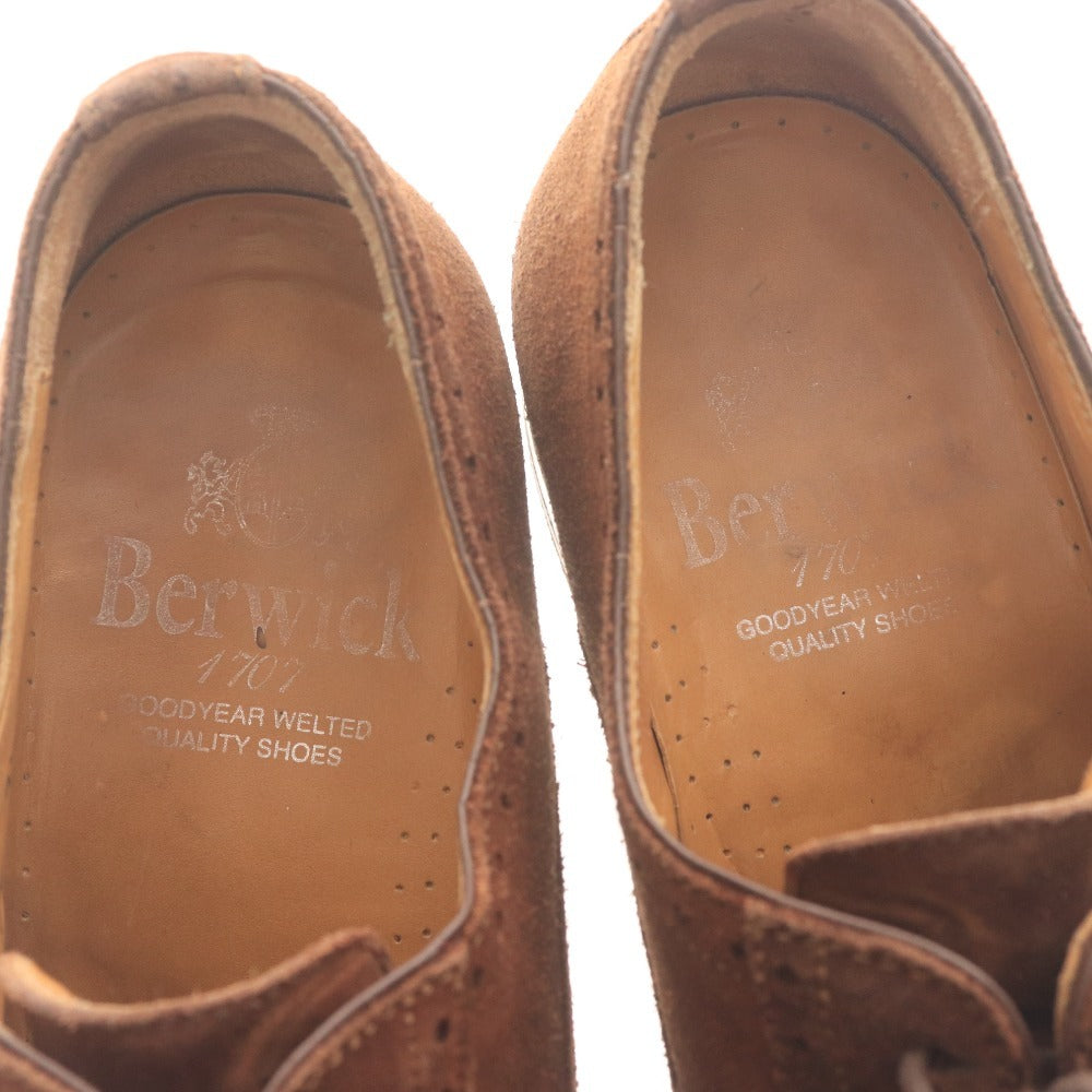 ■ バーウィック レースアップシューズ 靴 ドレスシューズ スエード メンズ 7 1/2（26.0-26.5cm相当）ブラウン