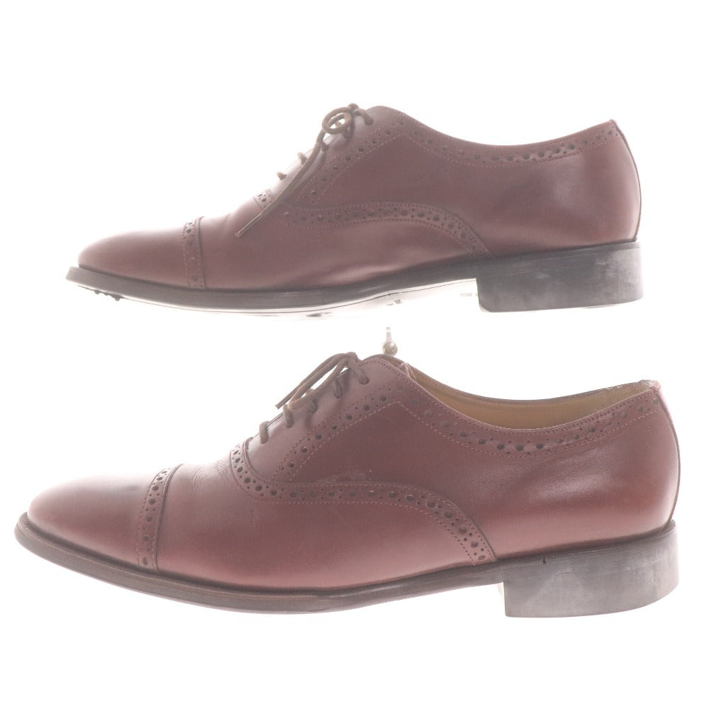 ■ レイノス Reinos produced by MEERMIN ビジネスシューズ RM301-002 靴 ストレートチップ メンズ 7 1/2（26cm相当） ボルドー系