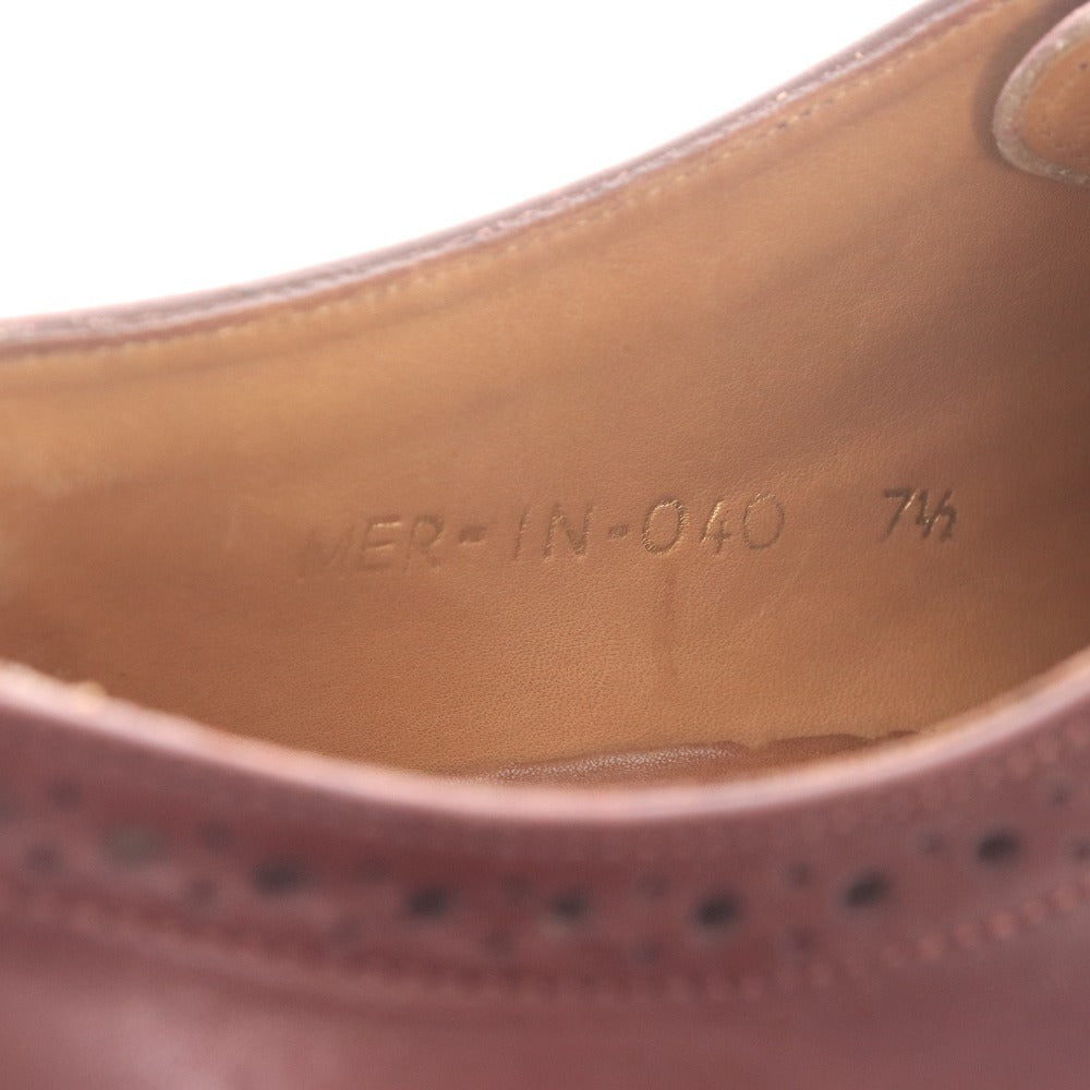 ■ レイノス Reinos produced by MEERMIN ビジネスシューズ RM301-002 靴 ストレートチップ メンズ 7 1/2（26cm相当） ボルドー系