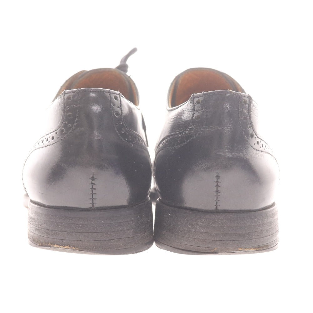 ■ ステファノロッシ ビジネスシューズ 靴 ドレスシューズ レースアップシューズ ウィングチップ メンズ 41（26cm相当）ブラック