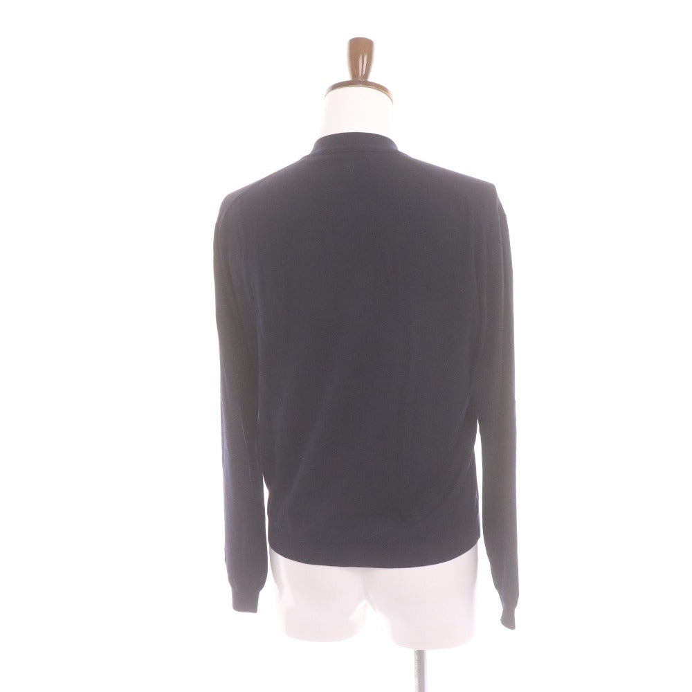 ■ SOVEREIGN UNITEDARROWS ソブリン カーディガン 長袖 トップス アウター ニット Vネック イタリア製 メンズ 46 (Sサイズ相当) ネイビー