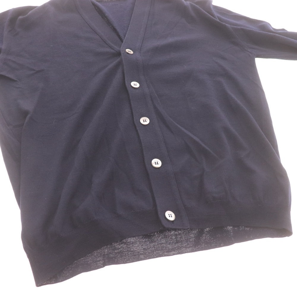 ■ SOVEREIGN UNITEDARROWS ソブリン カーディガン 長袖 トップス アウター ニット Vネック イタリア製 メンズ 46 (Sサイズ相当) ネイビー