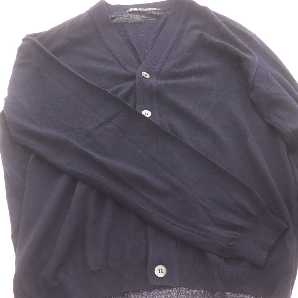 ■ SOVEREIGN UNITEDARROWS ソブリン カーディガン 長袖 トップス アウター ニット Vネック イタリア製 メンズ 46 (Sサイズ相当) ネイビー