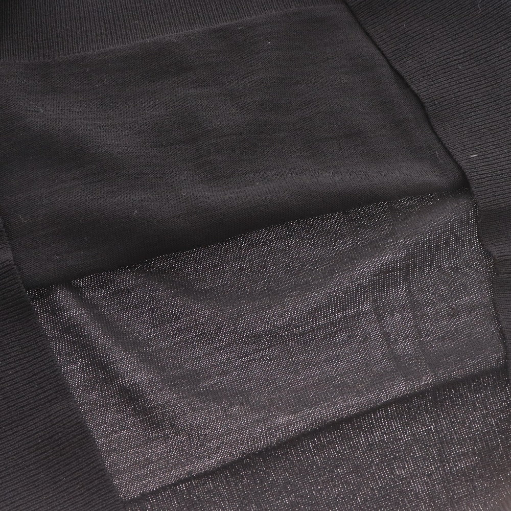 ■ EDIFICE Le plus eleve エディフィス Tシャツ 長袖 トップス 丸首 ウール100% メンズ M ブラック 黒