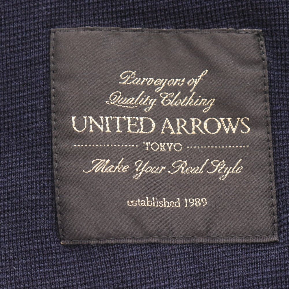 ■ UNITED ARROWS ユナイテッドアローズ テーラードジャケット 長袖 アウター 襟 フロントボタン メンズ M ネイビー