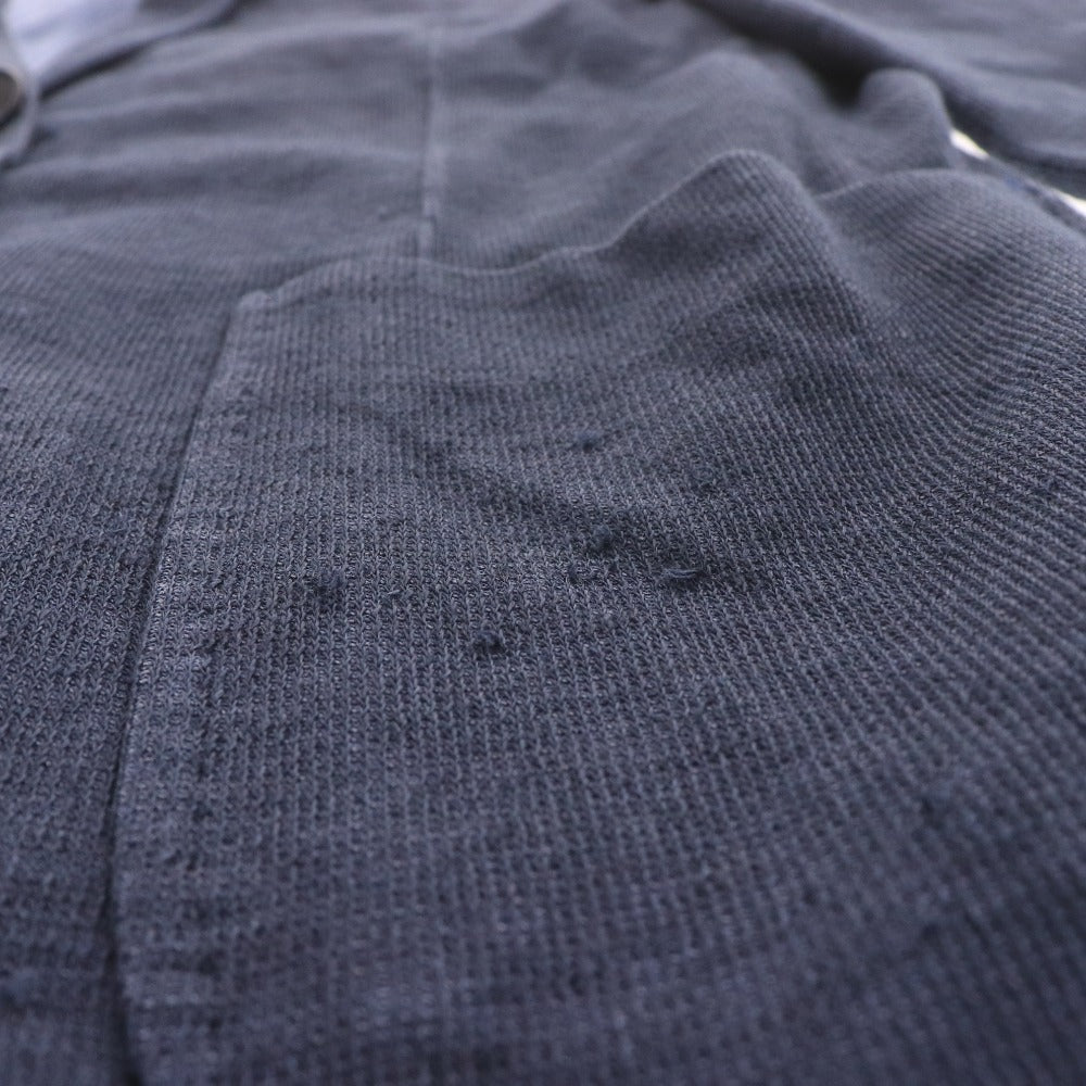 ■ ETONNE エトネ テーラードジャケット 長袖 アウター 襟 フロントボタン 裏地総柄 メンズ M ネイビー