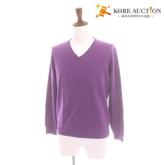 ■ TOMORROWLAND トゥモローランド セーター 長袖 トップス ニット Vネック メンズ L ライトパープル 紫