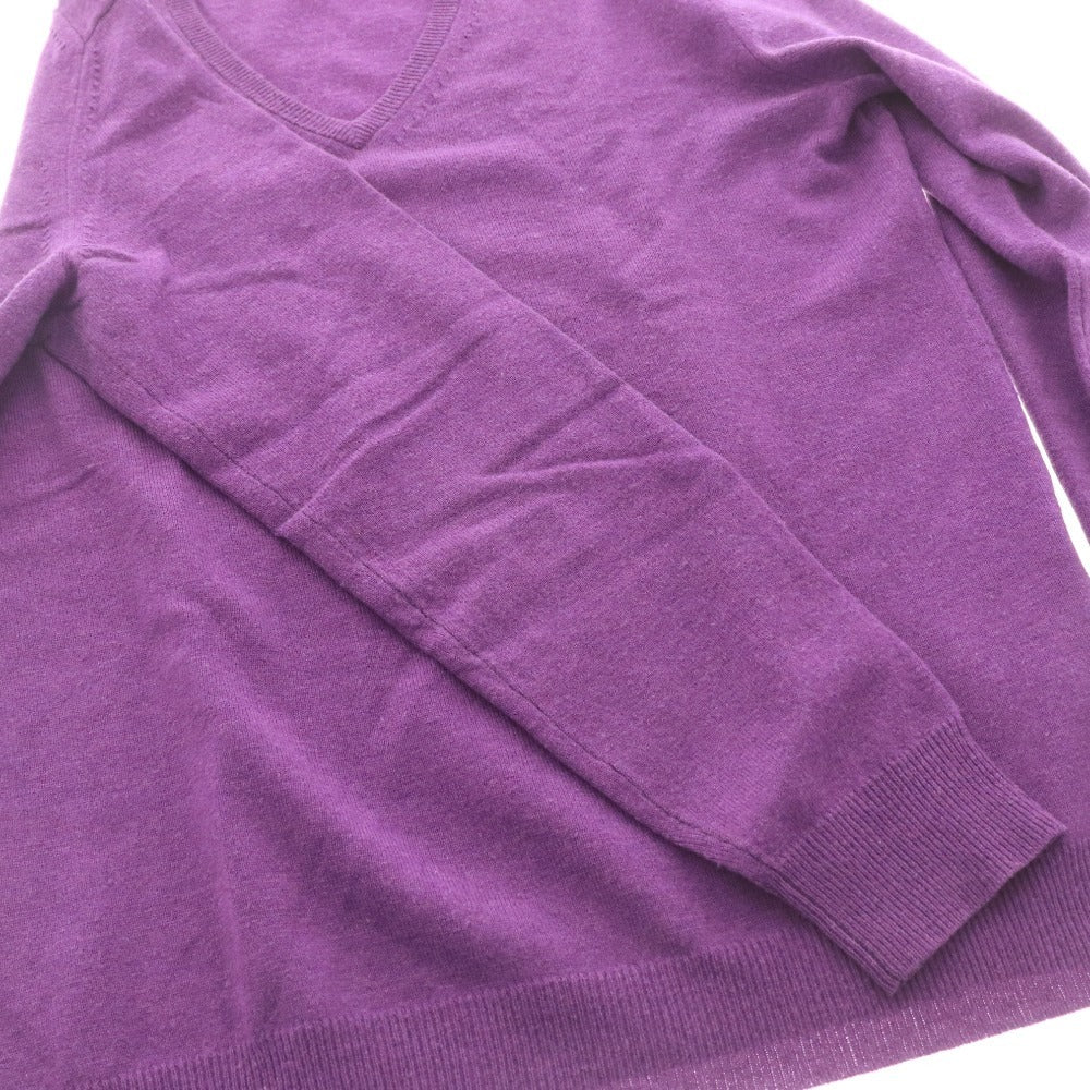 ■ TOMORROWLAND トゥモローランド セーター 長袖 トップス ニット Vネック メンズ L ライトパープル 紫