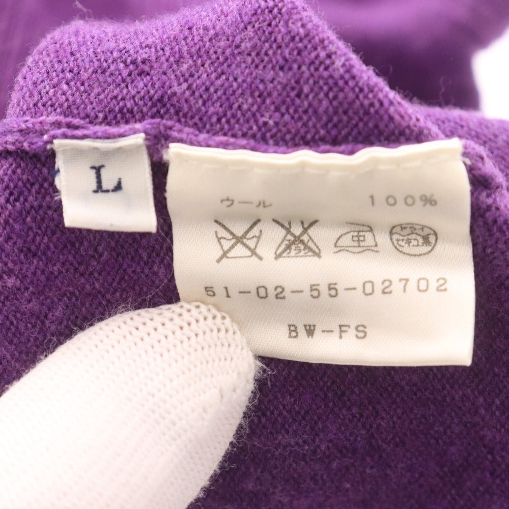 ■ TOMORROWLAND トゥモローランド セーター 長袖 トップス ニット Vネック メンズ L ライトパープル 紫