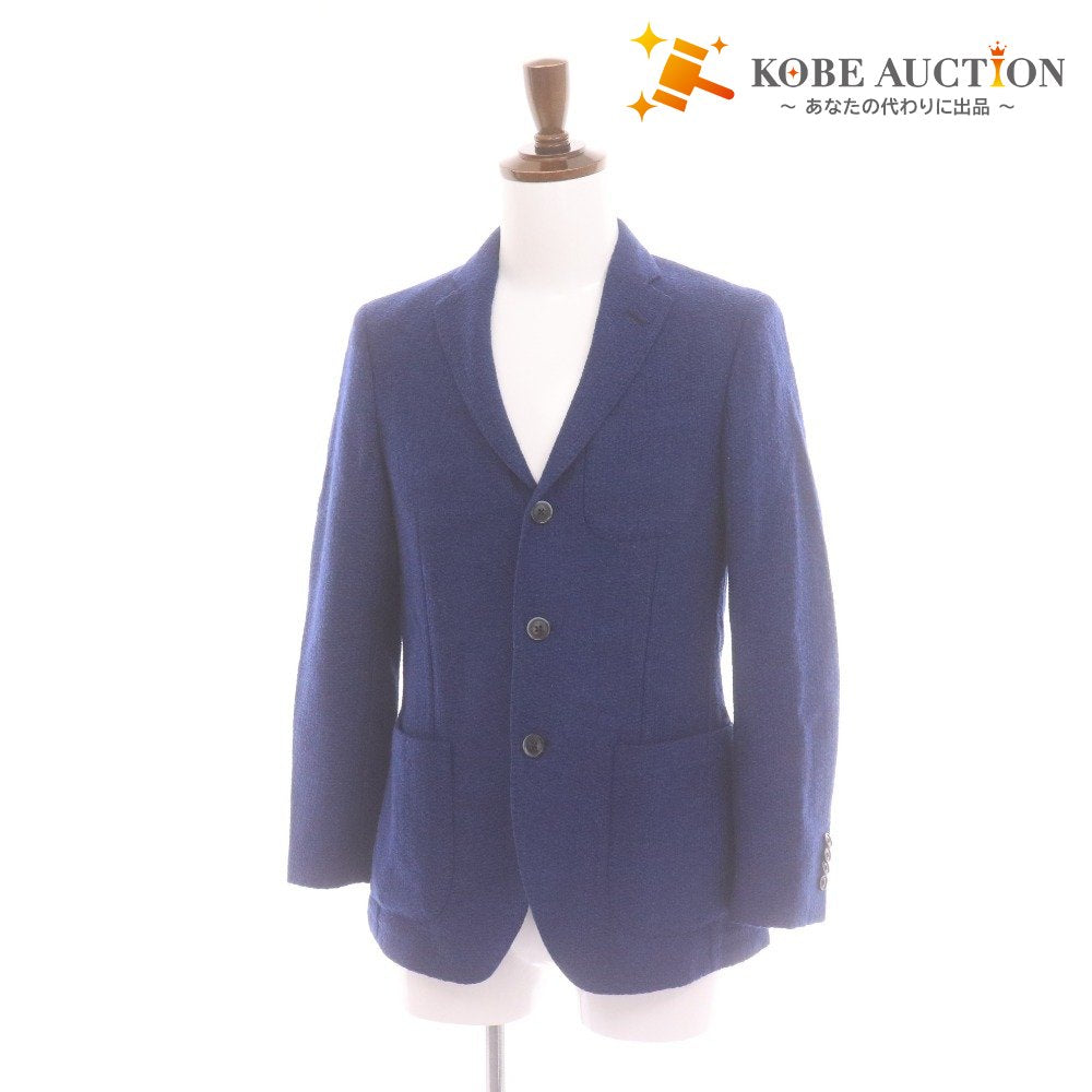 ■ altea アルテア テーラードジャケット 長袖 アウター 襟 フロントボタン イタリア製 メンズ 46 (S～M相当) ブルー系