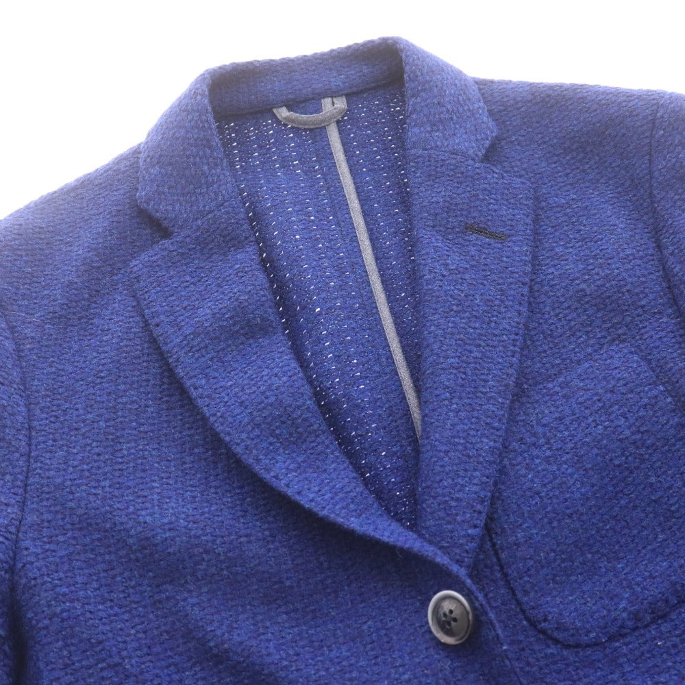 ■ altea アルテア テーラードジャケット 長袖 アウター 襟 フロントボタン イタリア製 メンズ 46 (S～M相当) ブルー系