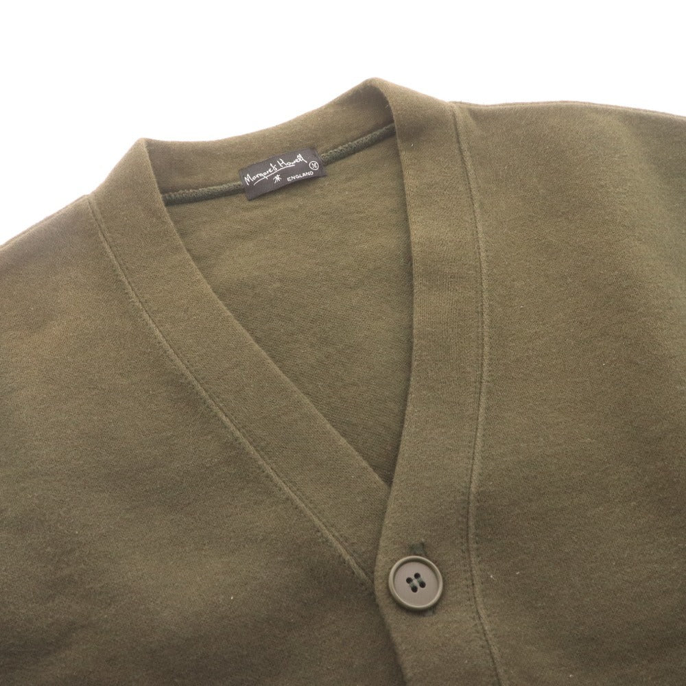 ■ MARGARET HOWELL マーガレットハウエル ノーカラージャケット 長袖 アウター フロントボタン 日本製 メンズ M カーキ系