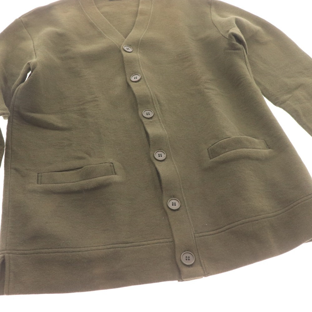■ MARGARET HOWELL マーガレットハウエル ノーカラージャケット 長袖 アウター フロントボタン 日本製 メンズ M カーキ系
